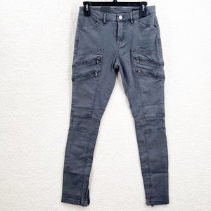 Blank Nyc Gray Zi Pocket Utility Pants Size 26 NWT